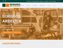 Tablet Screenshot of berning-mietservice.de